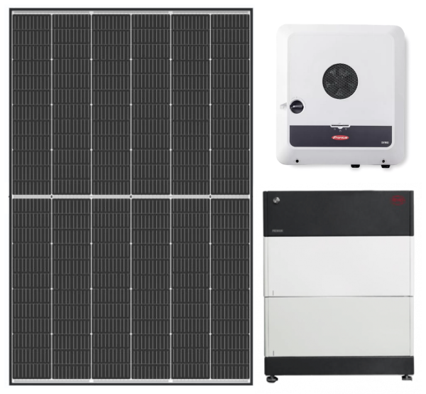 Solarpaket - Trina 10,12 kWp + Fronius GEN24 10.0 + BYD 10,24 kWh