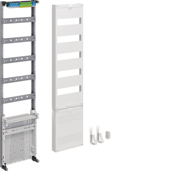 HAGER ZU37VT5APZ2 Verteilerfeld, univers Z, Höhe 1050mm, 5-reihig, 1-feldig, mit APZ unten