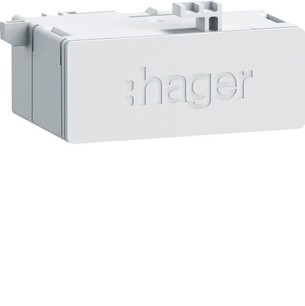 HAGER ZZ45WAN2PP RJ45-Buchse in Patch/Patch 180° für WAN-/LAN-Anwendung, IP20, CAT 6A