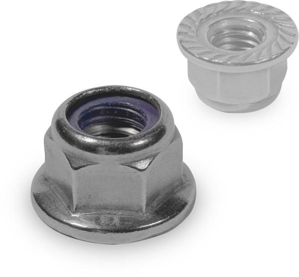 K2 2002744 Flanschmuttern selbstsichernd mit Sperrverzahnung M8 VPE=100St.