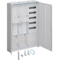 HAGER ZB33ET225W1 Komplettschrank, univers Z, 2 ZP,...