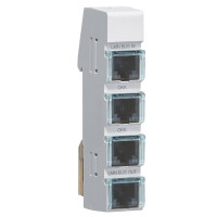 HAGER ZZ12LMN04P LMN-Modul mit 4xRJ12, p gallery